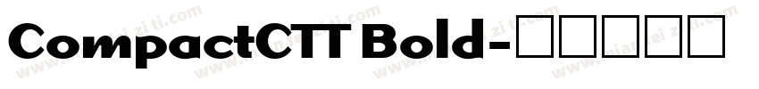 CompactCTT Bold字体转换